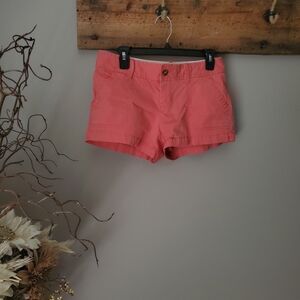 Old Navy Coral Cotton Shorts (Low Rise)